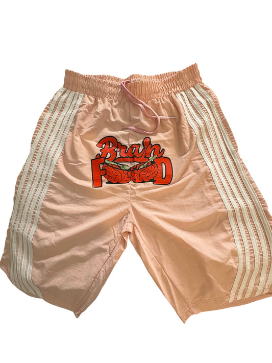 Pink Racer Strip Shorts