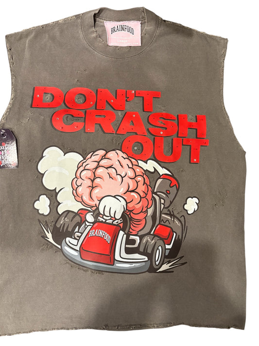 Distressed Sleeveless Tshirt